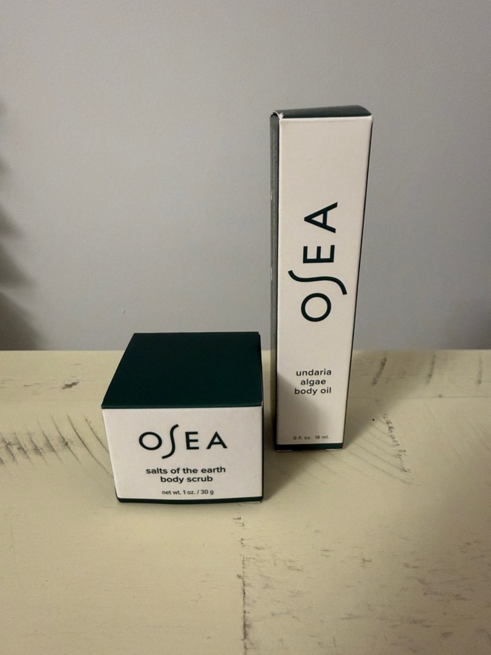 OSea travel size skincare duo